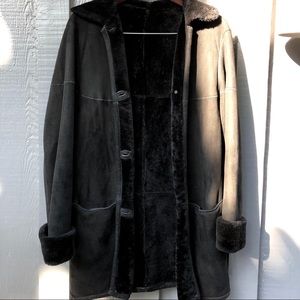Vintage real shearling fur jacket